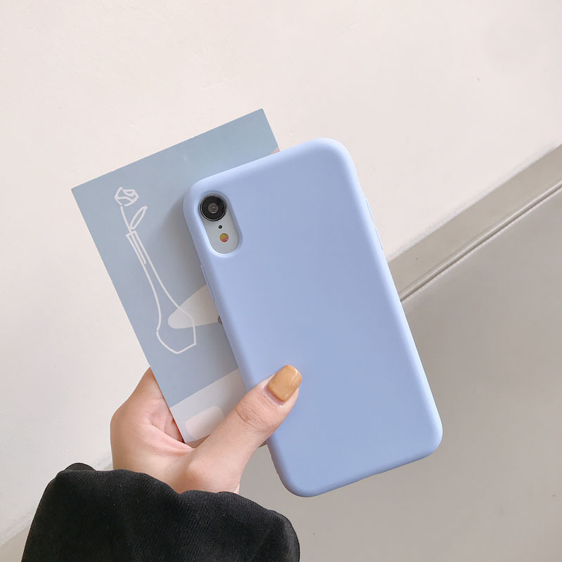 Soft Candy Luxury Silicone Phone Case Mobile cover for iPhone 13 12 11 Pro Max mini XR XS X 6 6S 7 8 Plus