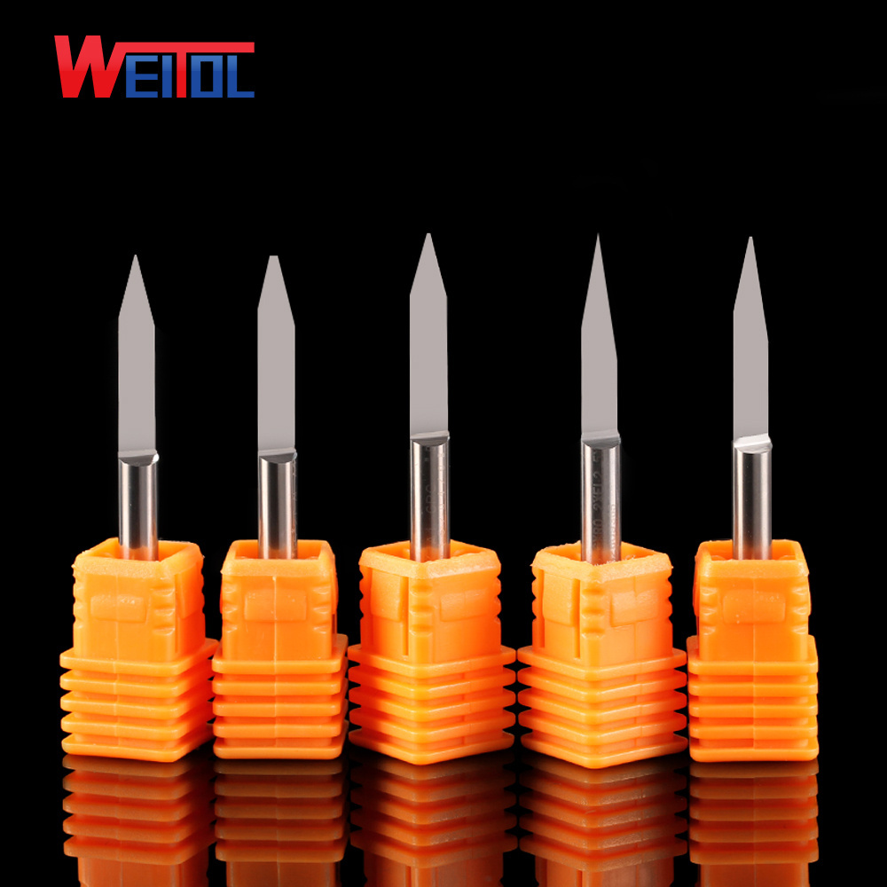 30 Degree 4mm milling cutter Solid Carbide Flat Bottom Engraving Bits V carbide carving cutter