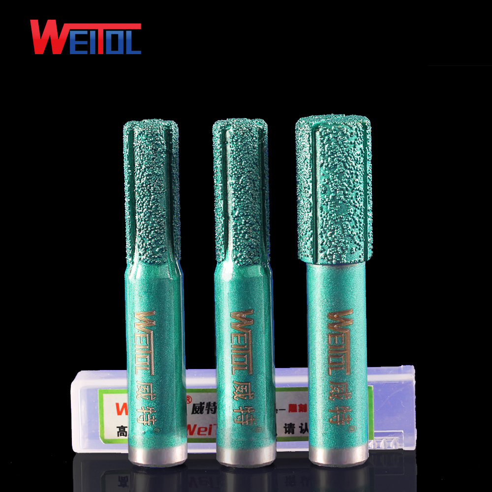 Stone CNC router bit Electroplate Diamond Special Moulding Bit diamond flat groove cutter