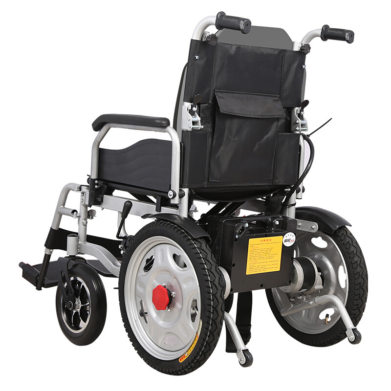 Old people use light power electric wheelchair with new design