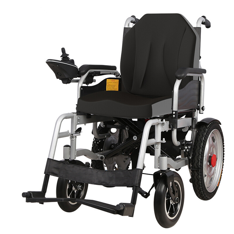 Old people use light power electric wheelchair with new design