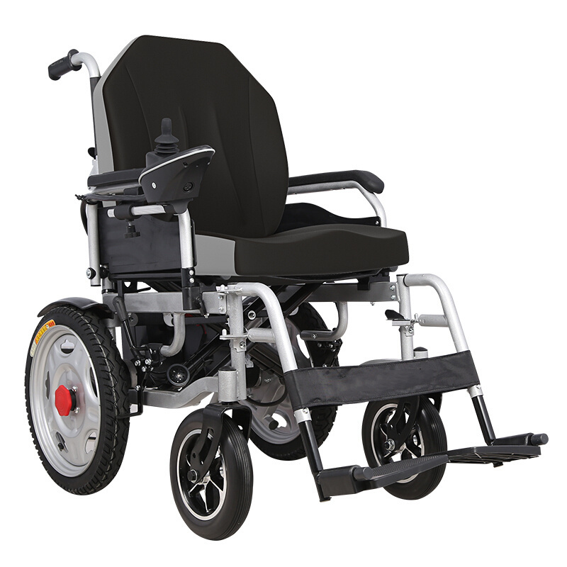 Old people use light power electric wheelchair with new design