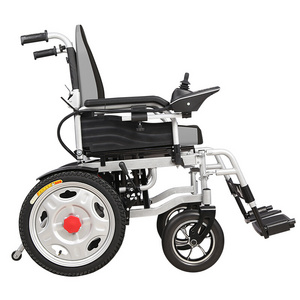 Old people use light power electric wheelchair with new design