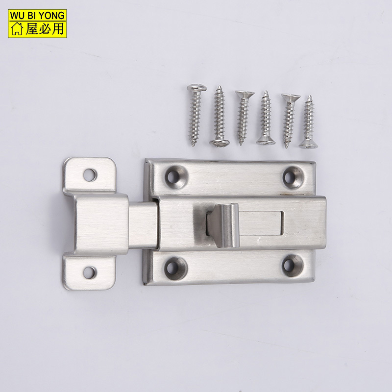 Stainless steel door bolt, door latch, square latch