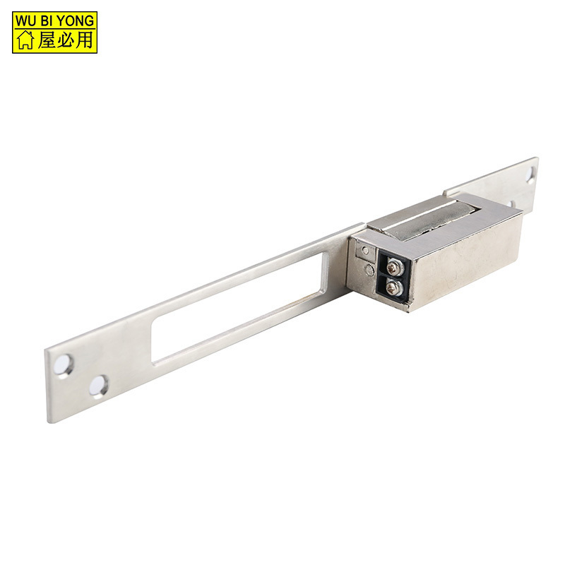 ELECTRIC STRIKE,12V DC ELECTRIC STRIKE WITH STAINLESS STEEL LONG FACE PLATE 250mm