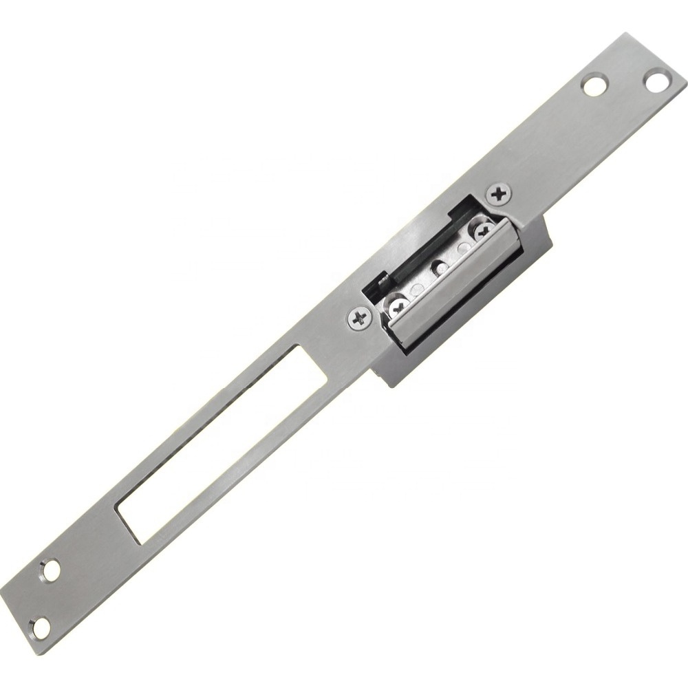 ELECTRIC STRIKE,12V DC ELECTRIC STRIKE WITH STAINLESS STEEL LONG FACE PLATE 250mm