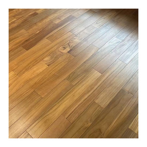 Traditional Classic Teak Color Solid Wood Flooring Hardwood Wear-resistant Paint 18mm Thickness Indoor Flooring