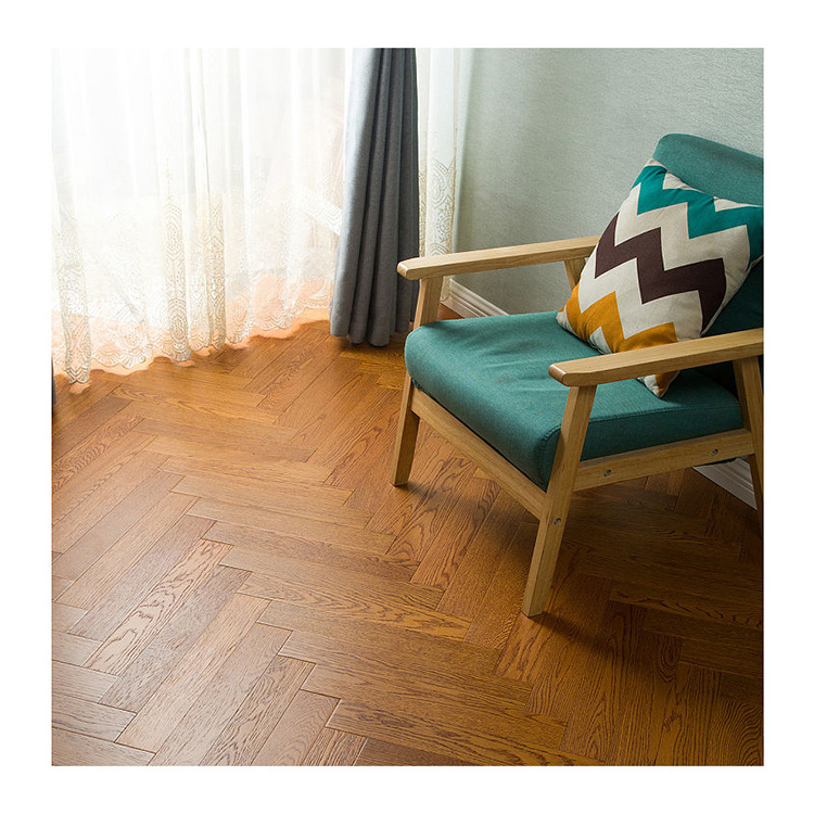 Larch engineer european oak waterproof hardwood flooring herringbone multi-layer engineered wood floor