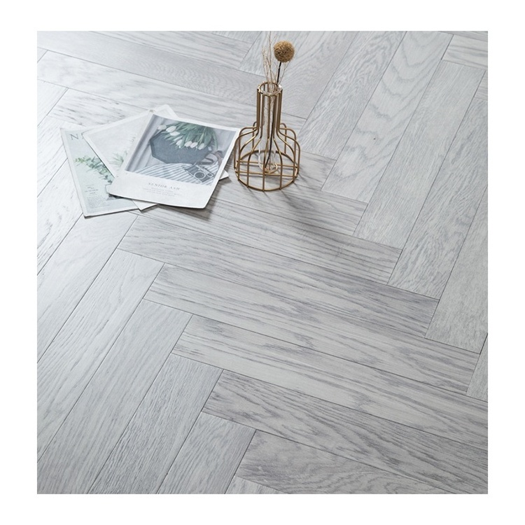 Wooden parquet oak waterproof birch hand scraped hardwood flooring herringbone engineered wood floor