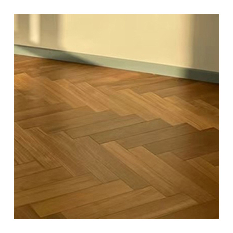 Traditional Classic Teak Color Solid Wood Flooring Hardwood Wear-resistant Paint 18mm Thickness Indoor Flooring