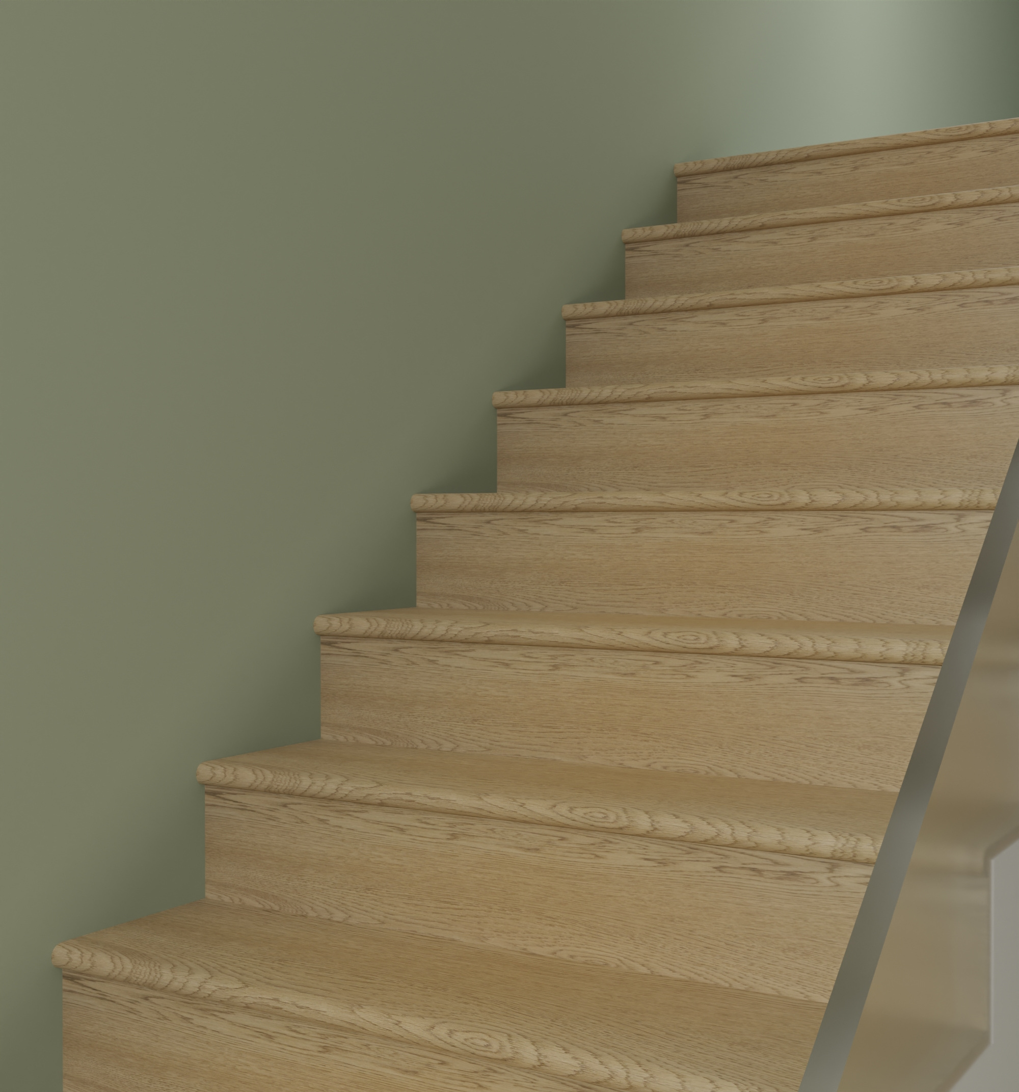 Low Cost Portable Multi-storey Solid Wood Composite MDF Stair Treads