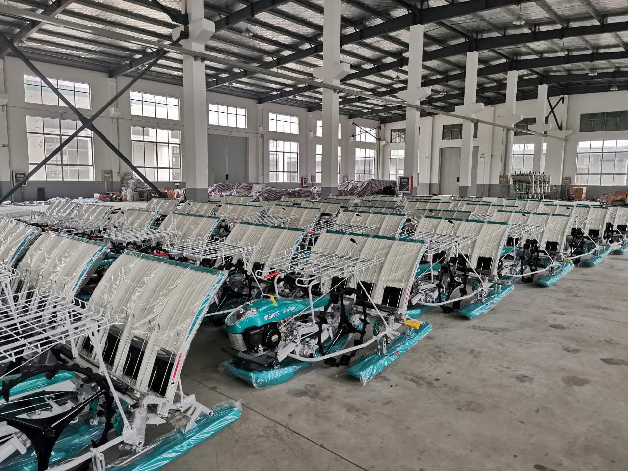 2024 China New Mini Rice Planter Modernized Manual Rice Planter Machine 6 Rows Paddy Planter Rice Planting Machine