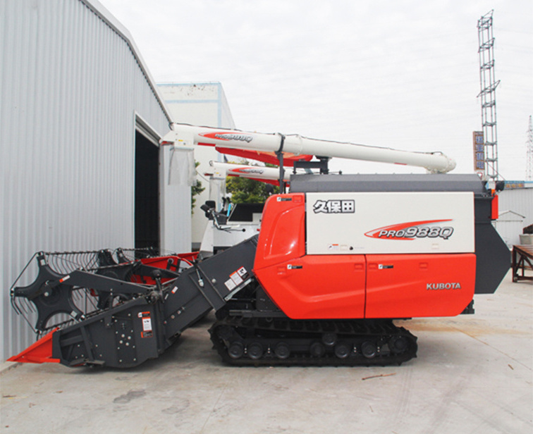 Kubota Harvester Pro988Q With Cabin Mini Rice Harvester Combine Good Crossing Performance Cheap High Quality