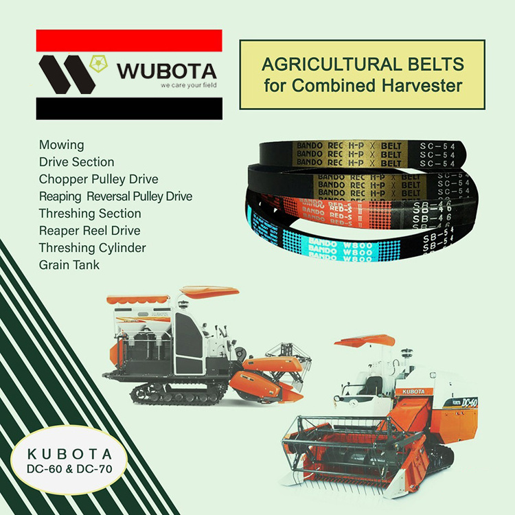 Agricultural Raw Edge V-Belt Bando Sc-52 Belt Drive Hpx Vbelt Bando Hpx Sc 52 Belt For Dc 70 Kubota Harvester