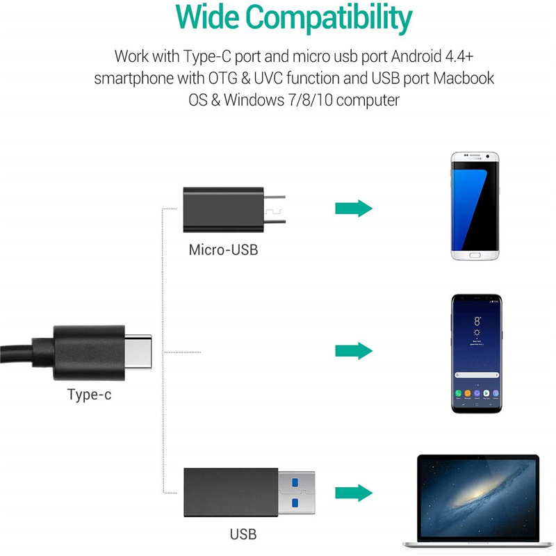 USB Car Endoscope Mini Endoscopic Camera 2MP / 5MP IP67 WiFi Borescope for Smartphone Android iOS Windows