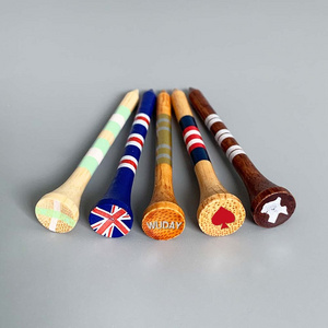 Factory Price Golf Tees Wooden Bamboo Custom Logo Printed Golf Tees