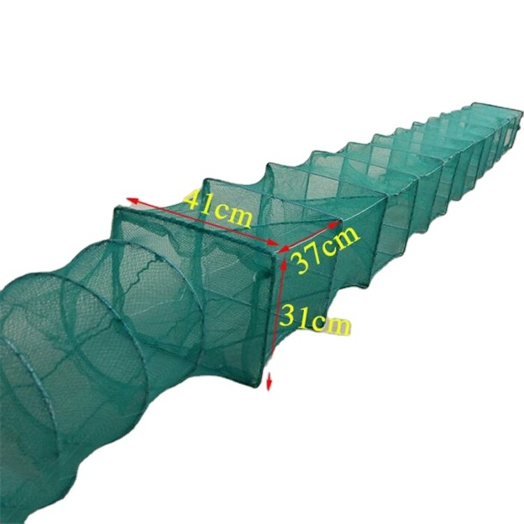 Folding Green Fishing Trap Foldable Crab Trap for Fish Shrimp Crab Lobster trap cage