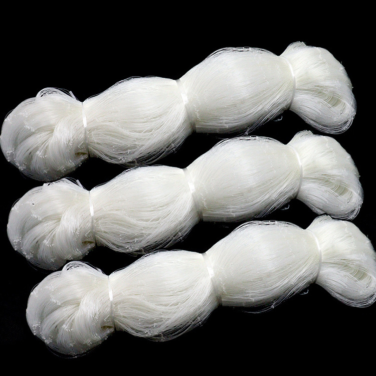 High Strength Nnylon Monofilament Fishing Net Nylon Type Trawl Fishing Netting, Shrimp Trawl Net China Factory Price White 1-3m