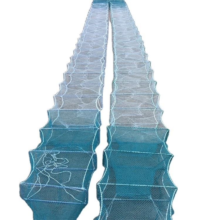 Folding Green Fishing Trap Foldable Crab Trap for Fish Shrimp Crab Lobster trap cage