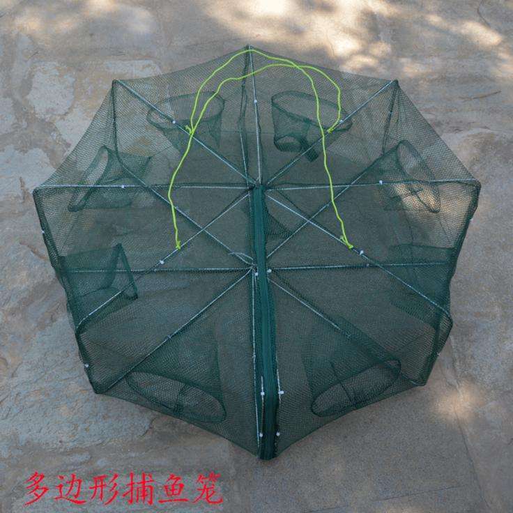 wholesale 6/8/10/12/16/20 Entry Nylon Green Umbrella Shrimp fishing trap net