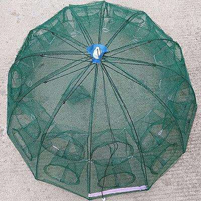 wholesale 6/8/10/12/16/20 Entry Nylon Green Umbrella Shrimp fishing trap net