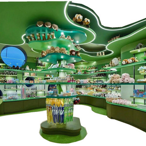 Design of Display Cabinet, Customized Gift Shop Display Rack, Painted Exhibition Stand for Chaowan Doll Shop