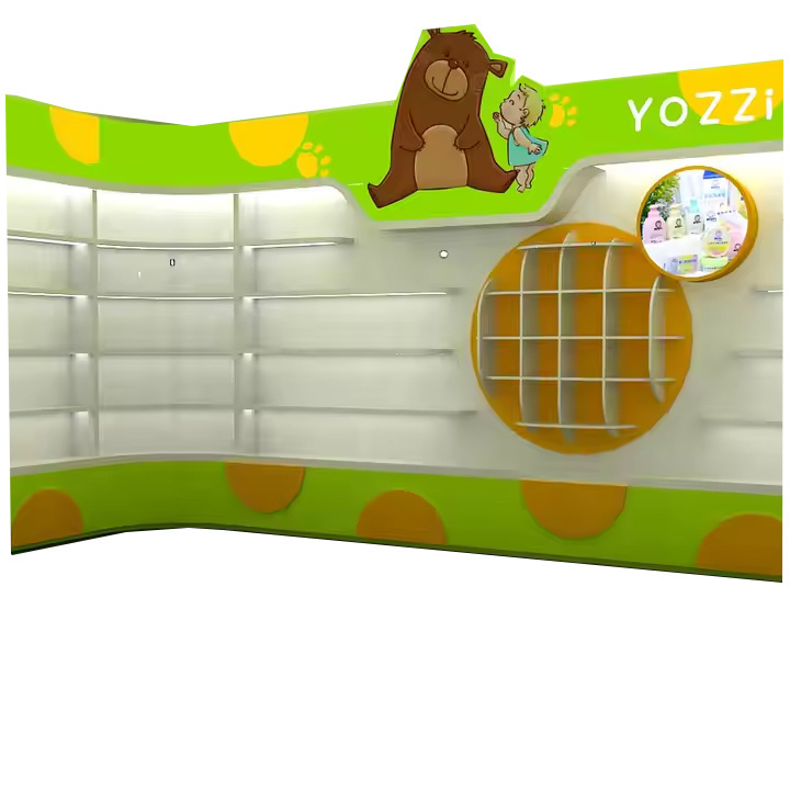 High Quality Kids Clothing Display Shelf  Children Clothes Display Racks Show Caes