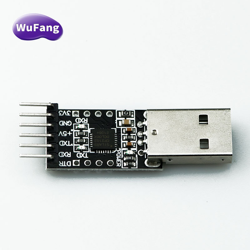 WungFang CP2102 module black USB to TTL STC download Pro mini download cable hard disk brush