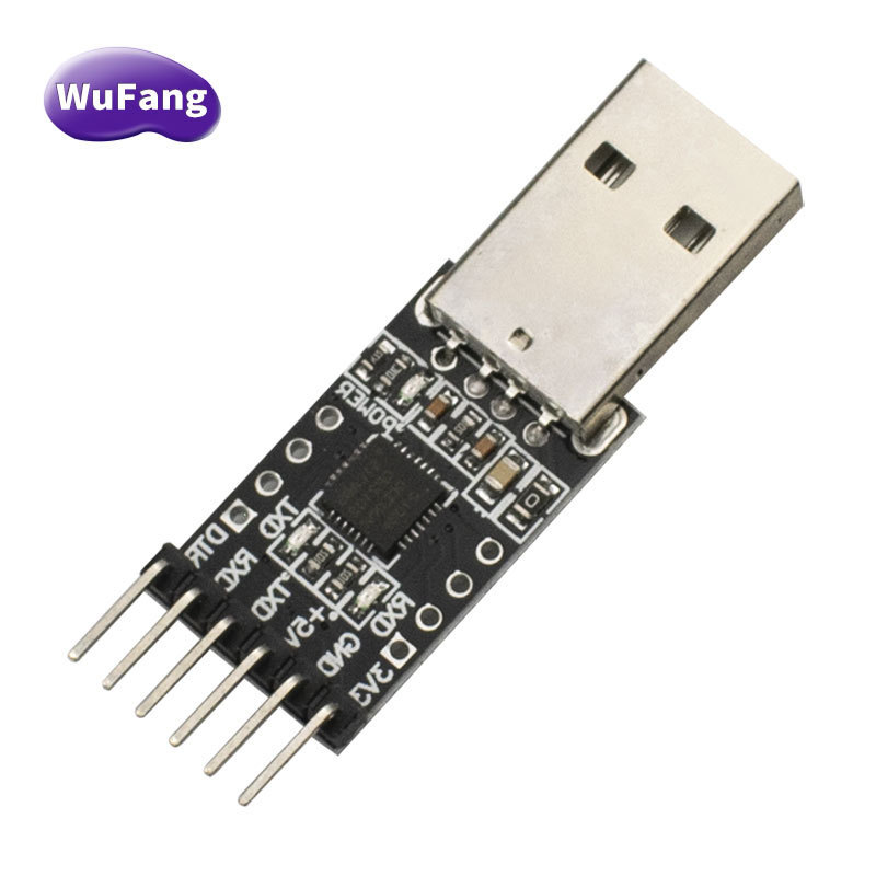 WungFang CP2102 module black USB to TTL STC download Pro mini download cable hard disk brush