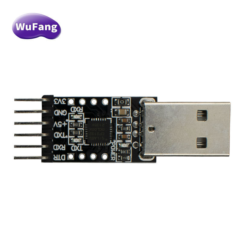 WungFang CP2102 module black USB to TTL STC download Pro mini download cable hard disk brush