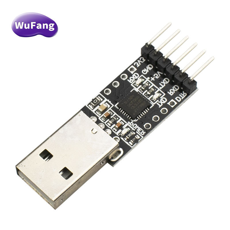 WungFang CP2102 module black USB to TTL STC download Pro mini download cable hard disk brush