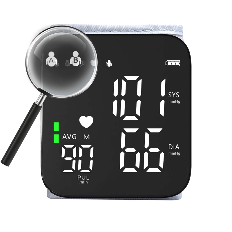 Accu Chek Tensiometro Baumanometro Heart Rate Monitor Smart Wrist Blood Pressure Machine For Hospital