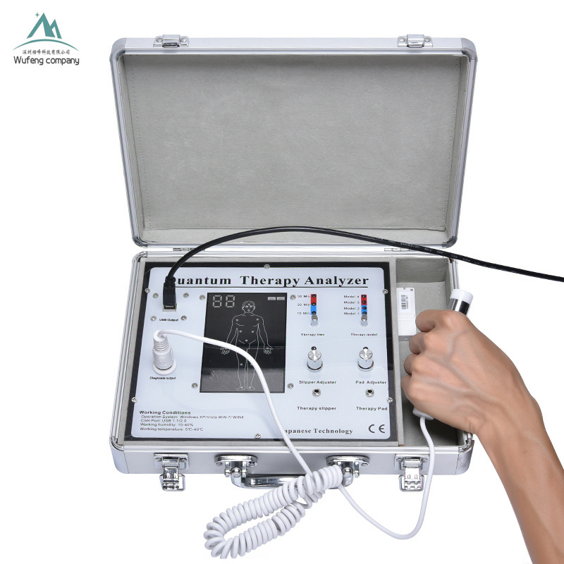 portable quantum magnetic resonance body analyser scanner health and safety quantum therapy device