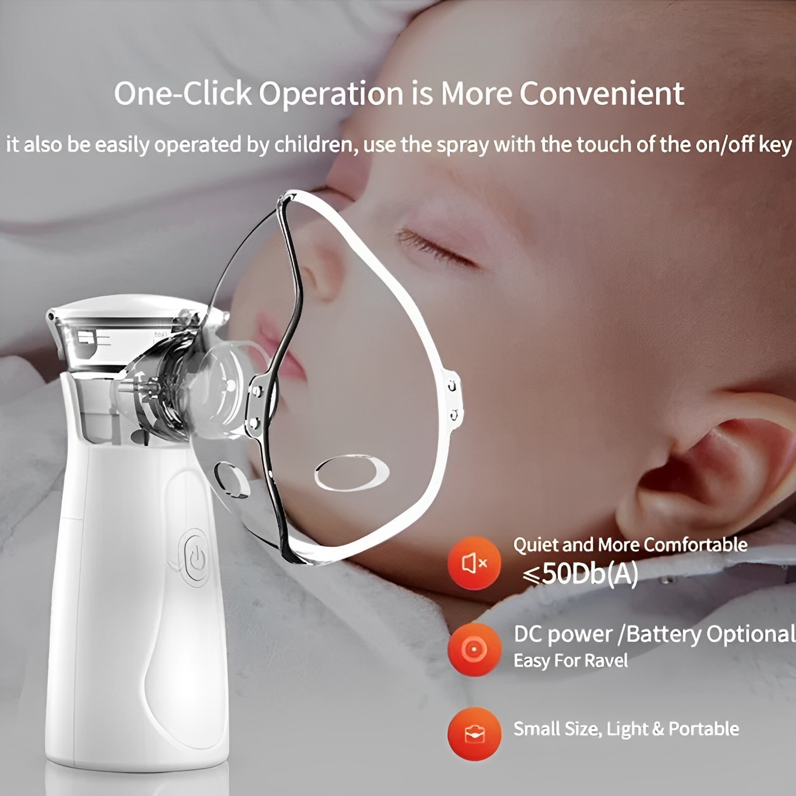 Portable Mini Handheld Nebulizer Adult Children Health Care Autoclean Kid Inhaler Nebulizer Ultrasonic Home Nebulizador