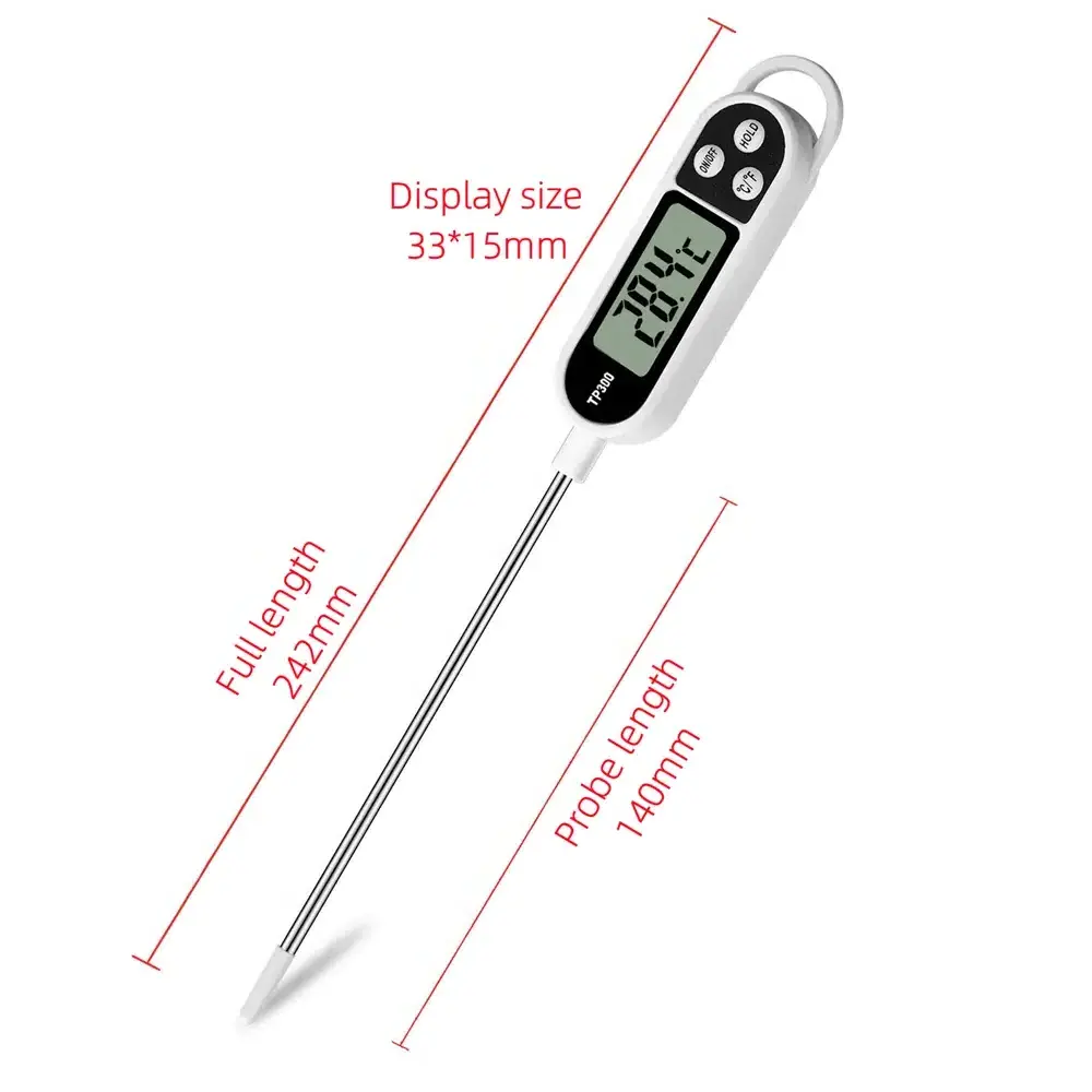 TP300 Digital Thermometer Probe Electronic Food Kitchen Temperature Sensor Meter