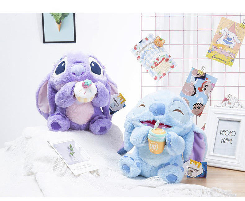 Top Selling Cartoon & Anime Stitch Plush Doll Toy Backpack Birthday Gift Student Plush Schoolbag Good Gift for Kids