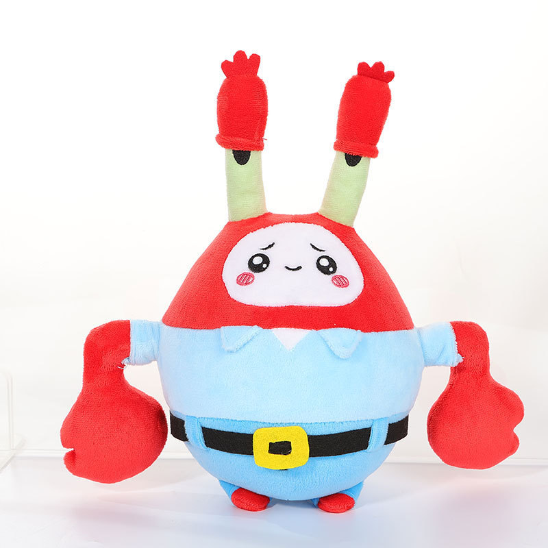 FC New Marine Series Cardboard Box Villain Plush Doll Cute Stuffed Crab Fox Jellyfish Plush Toy