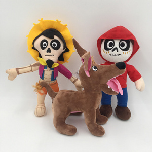 High Quality Skeleton Plush Dolls Anime Cartoon Coco Plush Toys Creative Halloween Plushies Lovely Plush Toys for Kids