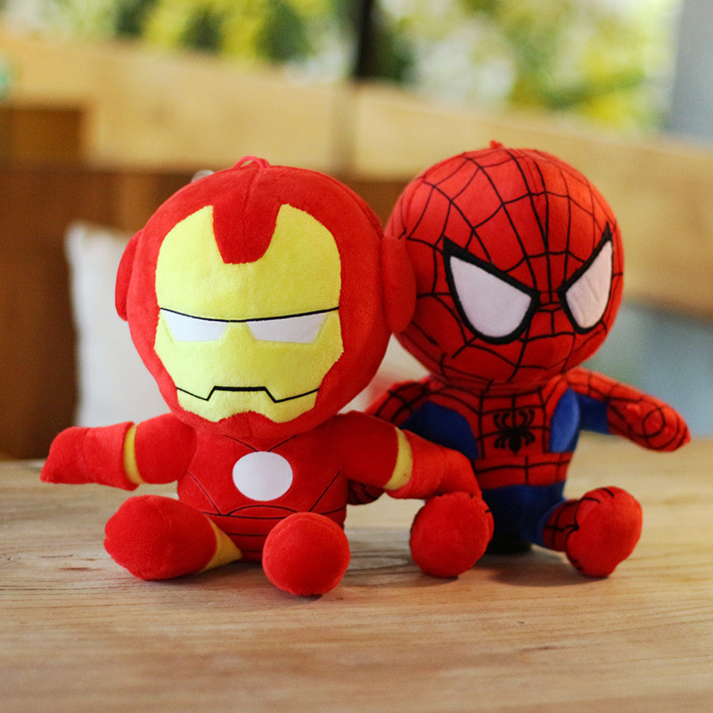 Wholesale Collection Anime America Captain Toy Soft Plush Stuffed Doll Spiderman Plush Toy Supered Hero Plush Toys