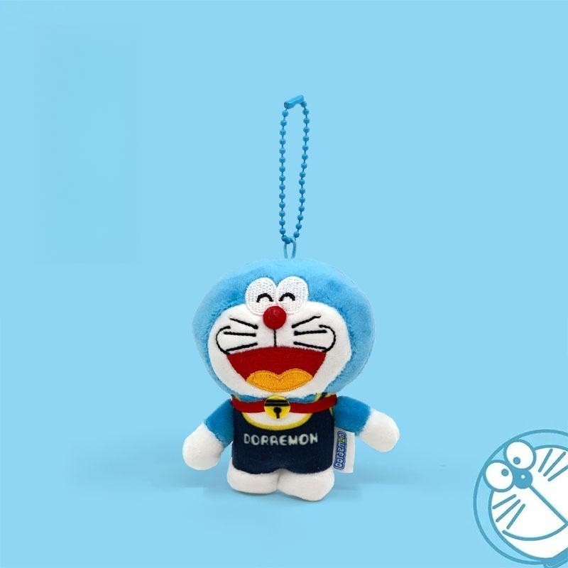 Top Selling Cartoon & Anime Peripherals Doraemon Doll Blue Fat Robotic Cat Stuffed Plush Toy Dangle Kids Bag Pendent