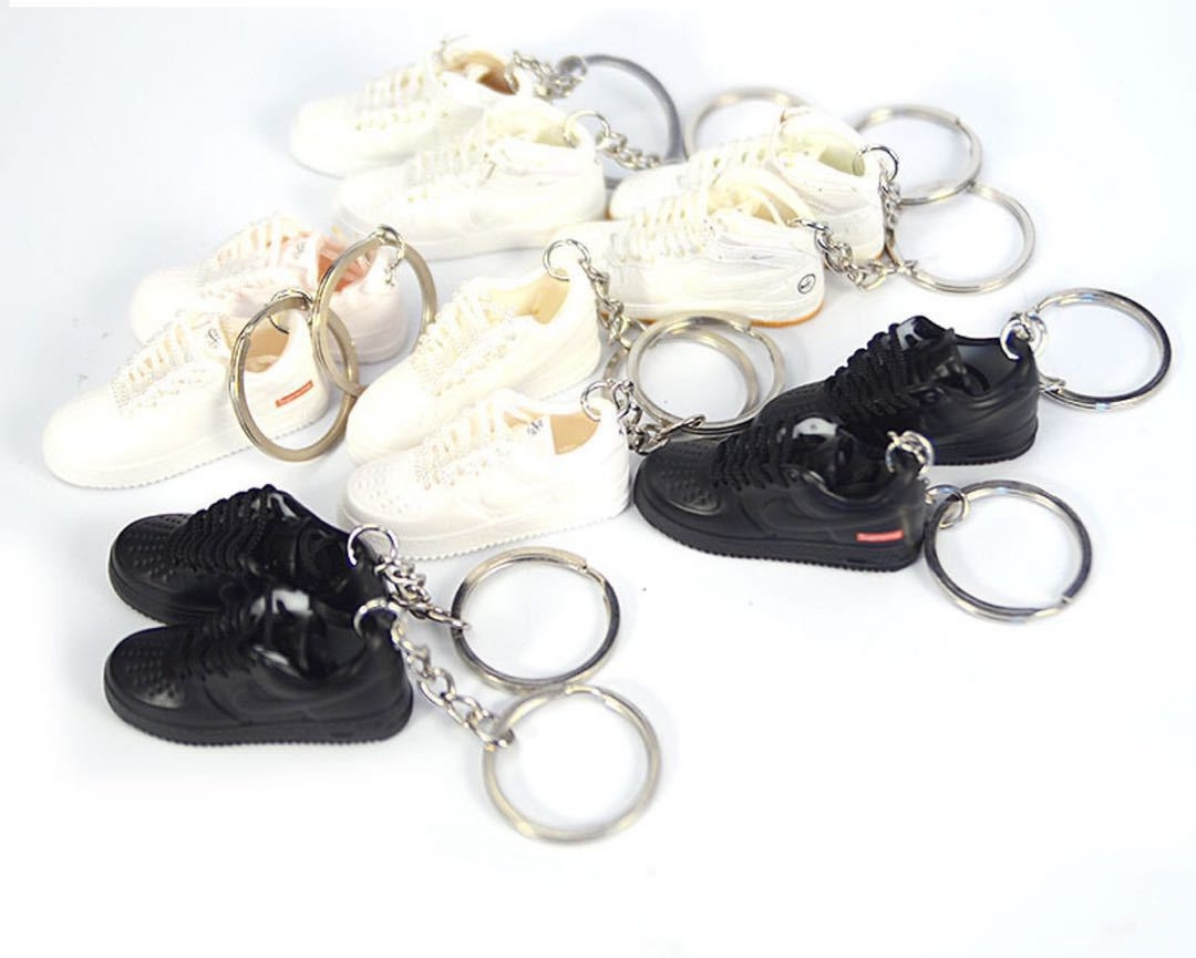 Highly Trend Pvc AJ1 3d Jordan1 4 Basketball Mini Shoe Sneaker Keychain  Sneaker Keyring