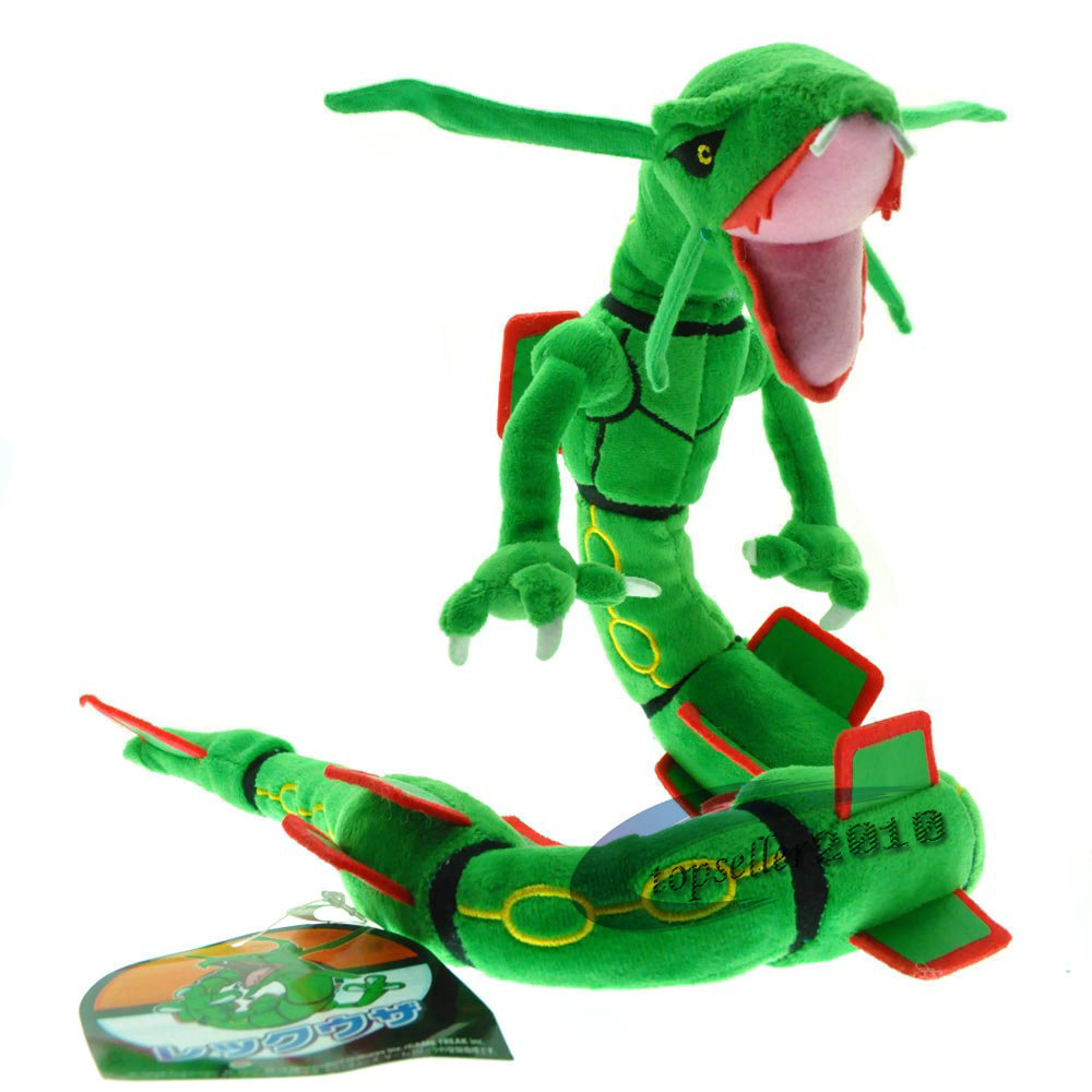 High Quality 80CM Poke Green Black Dragon with Skeleton Plush Doll Shape Adjustable Plush Toys