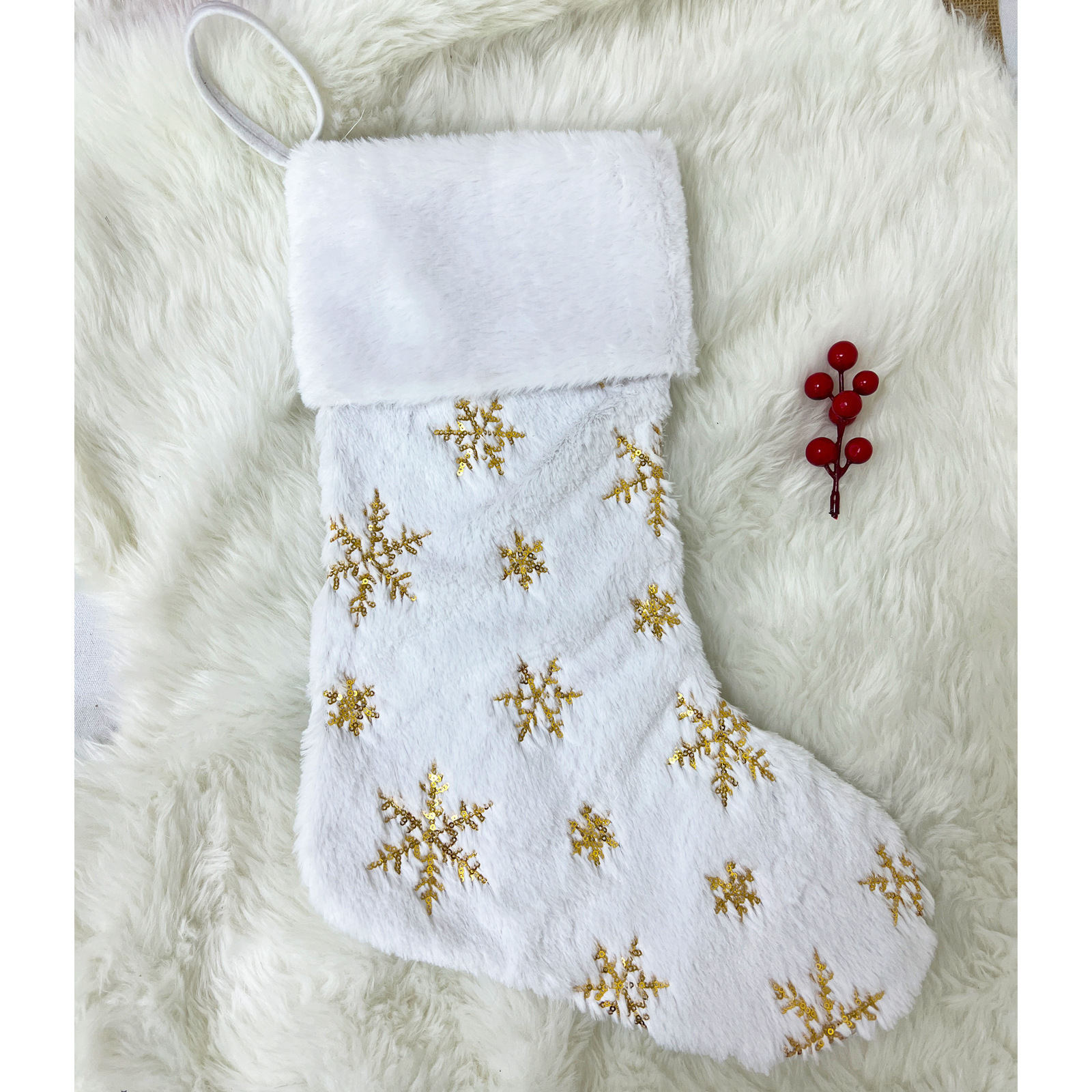 Hot Selling Christmas Socks Santa Stocking Candy Bags Kawaii Gift Bag for Children Fireplace Christmas Tree Decoration