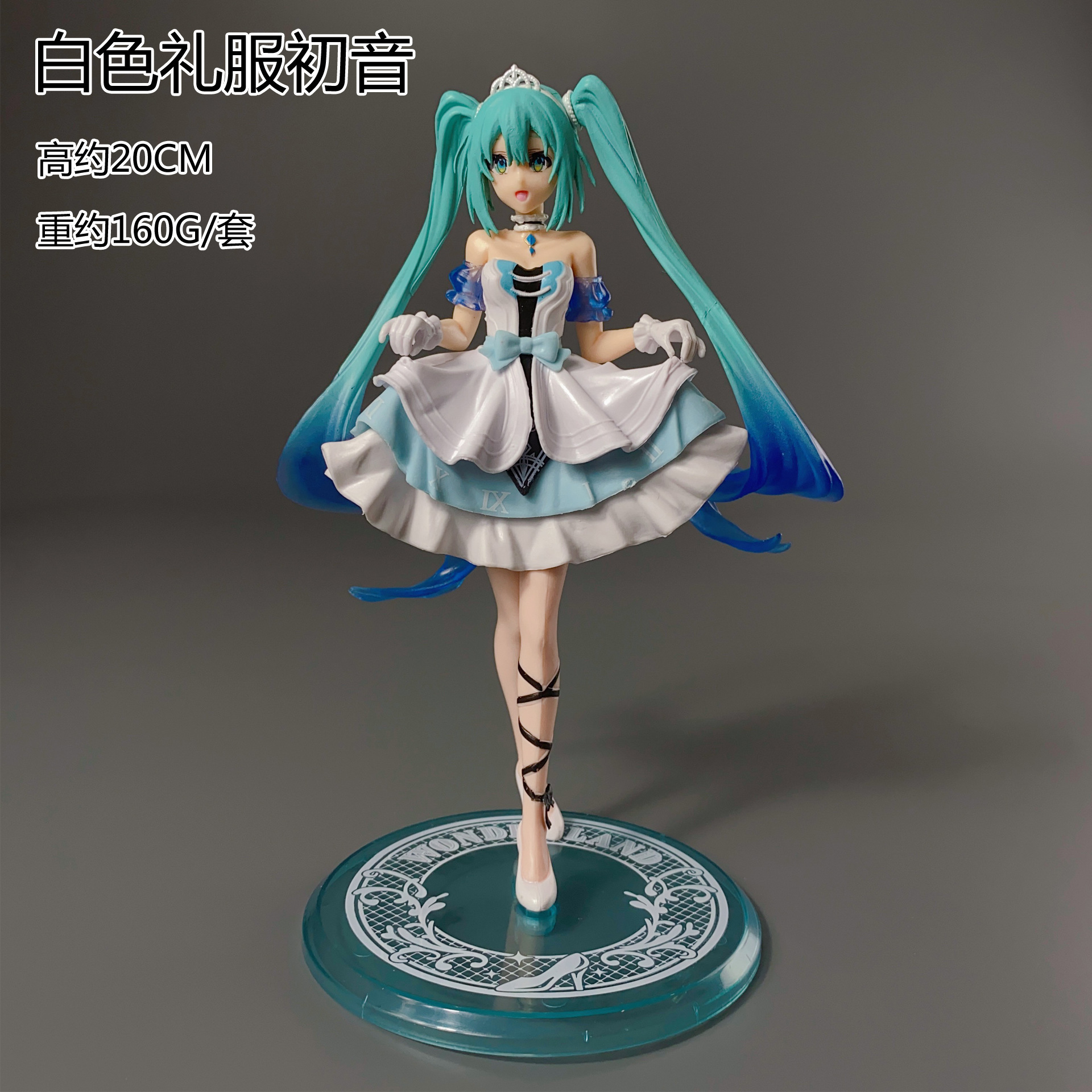 Wholesale Japanese Anime Hatsuner Miku Princess PVC Fairy Land Puppet Figure Kawaii Beautiful Girl Model Home Ornament Gift