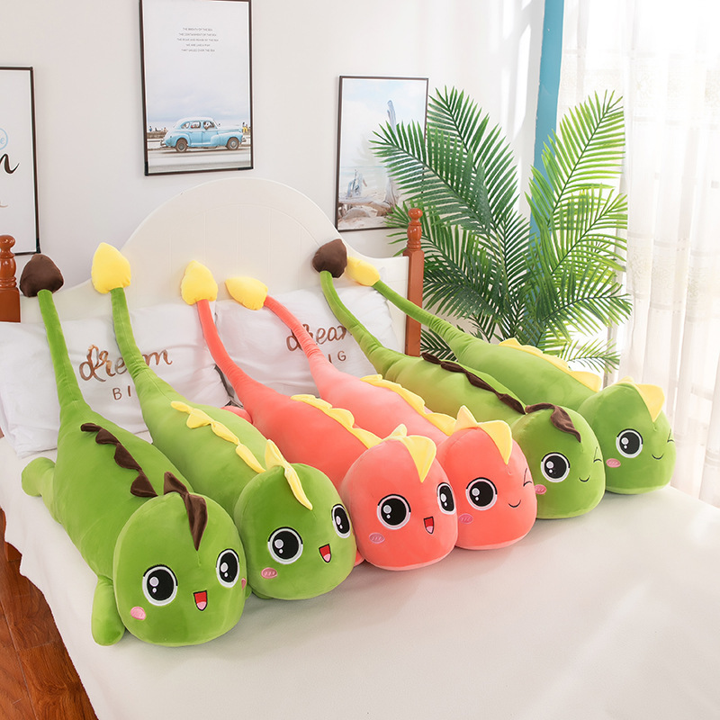 Hot Selling  Dinosaur Toys Kawaii Stuffed Animal Toys Green Tyrannosaurus Rex Throw Pillow Green Pink Dino Soft Sofa Cushion