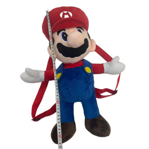 High Quality Super Mario Coopa Plush Toy Mario Game Plushie Soft Mario Backpack Kid Schoolbag