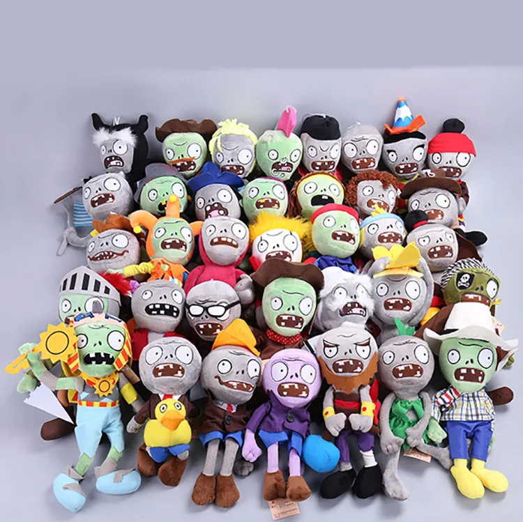 Creative  Plants vs Zombies Stuffed Plushie Funny Game Toys Stuffed Animal Toys Halloween Plush Sofa Decoration Reading Pillow