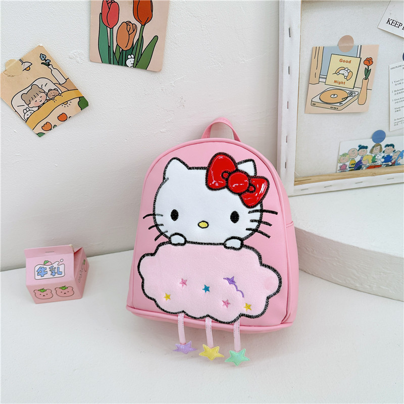 Wholesale Sanrioed Children's Backpack Cartoon Cute Kulomi KT Cat Cinnamon Dog Kindergarten Schoolbag Student Backpack