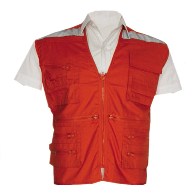 High quality vest multi pockets sleeveless vest safety working tool vest