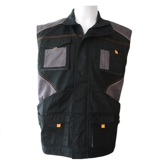 High quality vest multi pockets sleeveless vest safety working tool vest